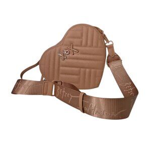BETSY JOHNSON Heart-Shaped Crossbody Bag pink NWT